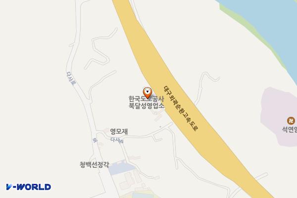북달성 영업소 위치 지도 — 대구광역시 달성군 다사읍 대구외곽순환고속도로 7