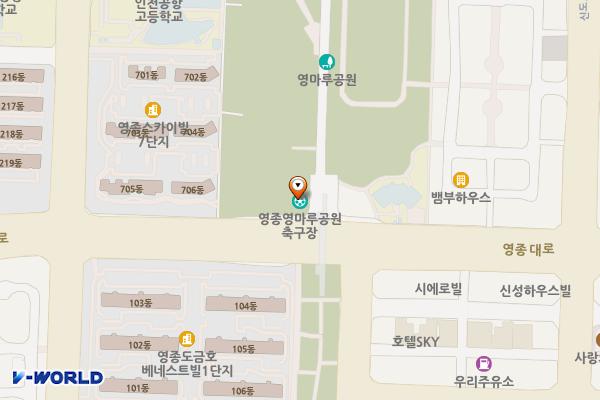 영마루공원운동장화장실 위치 지도 — 인천광역시 중구 영종대로 77