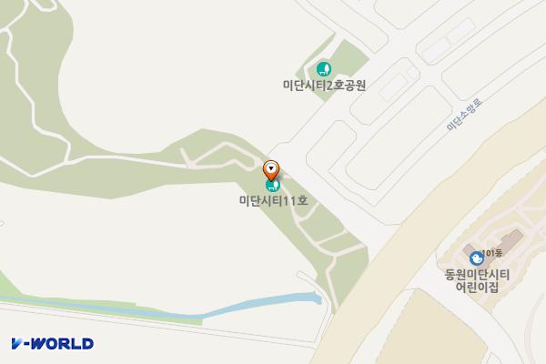 미단씨티11호공원 화장실 위치 지도 — 인천광역시 영종구 예단포2로 42(운북동)
