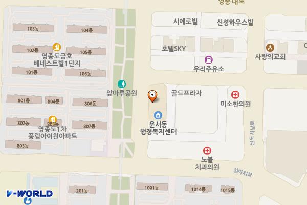 운서119안전센터 1층 위치 지도 — 인천광역시 영종구 흰바위로27번길 12 (운서동)