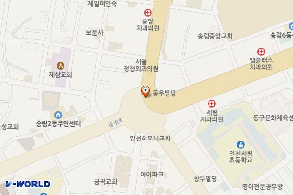 송림골 아뜨렛길 지하광장 위치 지도 — 인천광역시 제물포구 송림로 82-1