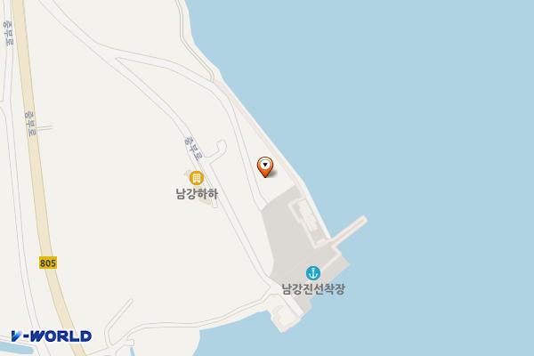 남강주차장 위치 지도 — 전남광주통합특별시 신안군 암태면 와촌리 679-3번지