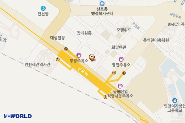 나성빌딩 1층 위치 지도 — 인천광역시 중구 인중로 176