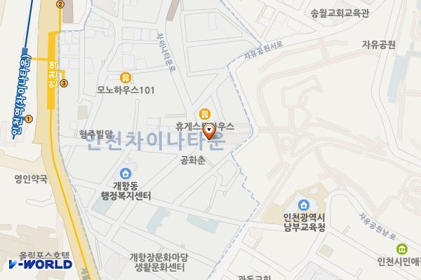 연경 1층 위치 지도 — 인천광역시 중구 차이나타운로 41