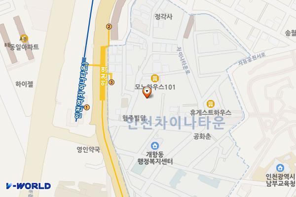 차이나타운공영주차장 위치 지도 — 인천광역시 제물포구 차이나타운로44번길 28-12, 차이나타운공영주차장 (북성동2가)