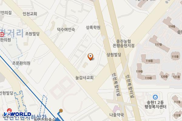 솔마루어린이공원 공중화장실 위치 지도 — 인천광역시 제물포구 화도진로52번길 11-6