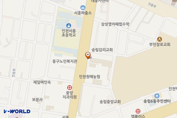 송림시장 공중화장실 위치 지도 — 인천광역시 제물포구 샛골로 180