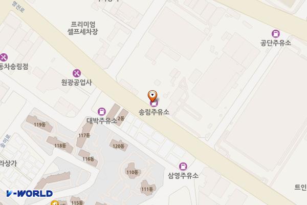 송림주유소 위치 지도 — 인천광역시 제물포구 염전로 71, 송림주유소 (송림동)