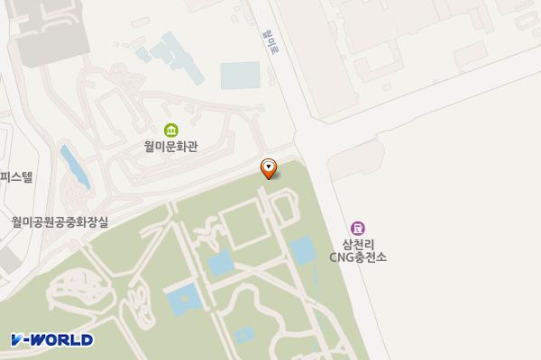월미공원 안내소 화장실 위치 지도 — 인천광역시 제물포구 월미로 131-9, 공원경비실 (북성동1가)