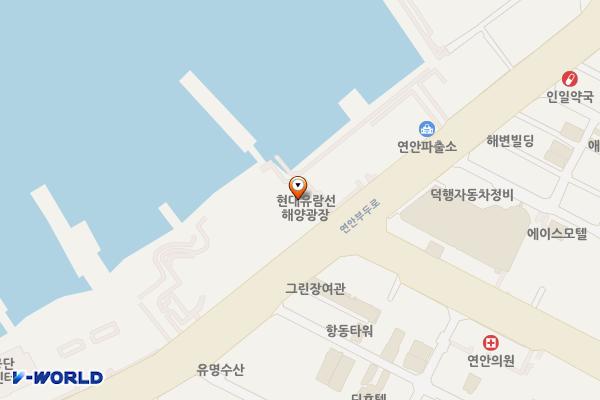 연안부두 해양광장 위치 지도 — 인천광역시 중구 연안부두로 36