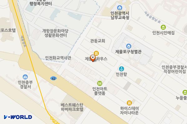 개항박물관 위치 지도 — 인천광역시 제물포구 신포로23번길 89 (중앙동1가)