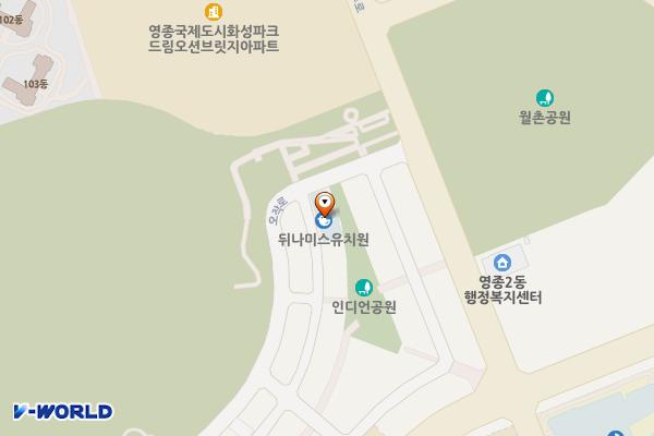 씨사이드파크 박석C 배드민턴장 위치 지도 — 인천광역시 중구 오작로 116