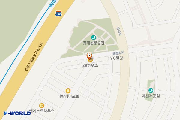 젓개농장공원 화장실 위치 지도 — 인천광역시 중구 화랑목로100번길 4-8