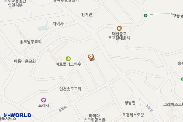 동춘동 820-59번지 쌈지공영주차장 위치 지도 — 인천광역시 연수구 동춘동 820-59