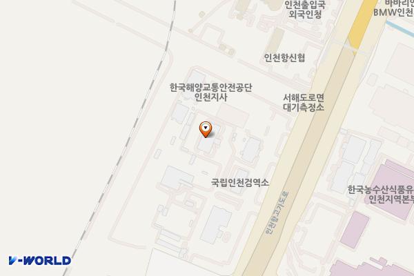 국립인천검역소 위치 지도 — 인천광역시 제물포구 서해대로 365-1, 인천지방해양수산청 (항동7가)