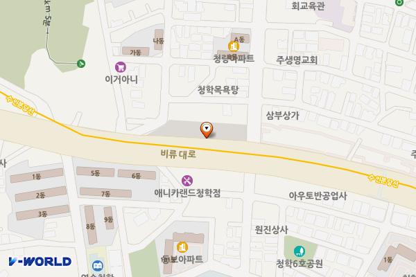 청학공영주차장(2) 위치 지도 — 인천광역시 연수구 청학동 90-5