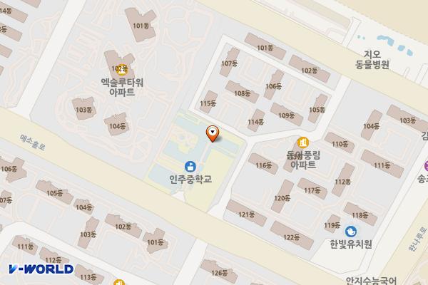 인천인주중학교 위치 지도 — 인천광역시 미추홀구 매소홀로 335