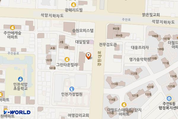 인천원광효도요양병원 위치 지도 — 인천광역시 미추홀구 경원대로 972-1