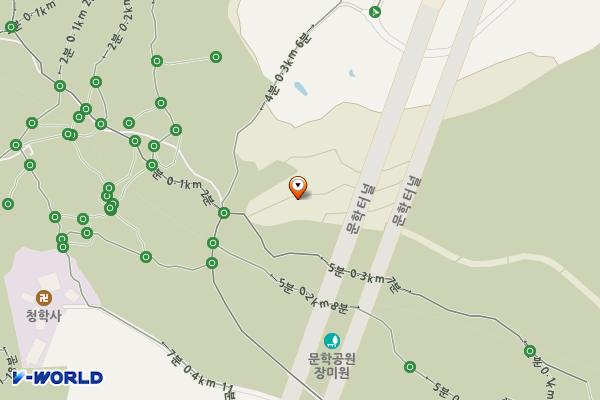 반려동물놀이터 위치 지도 — 인천광역시 미추홀구 학익동 산59