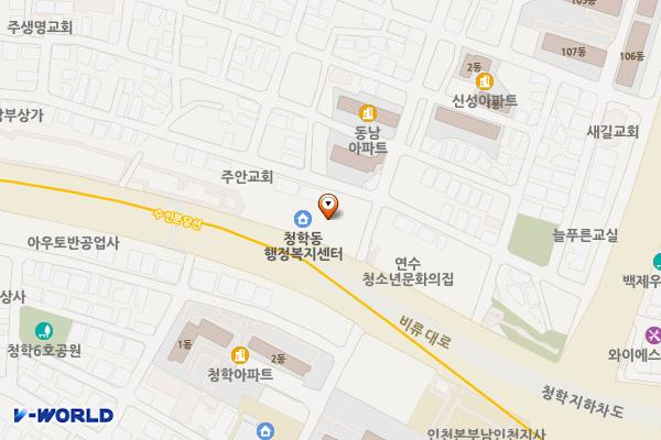 청학공영주차장 위치 지도 — 인천광역시 연수구 청학동 170