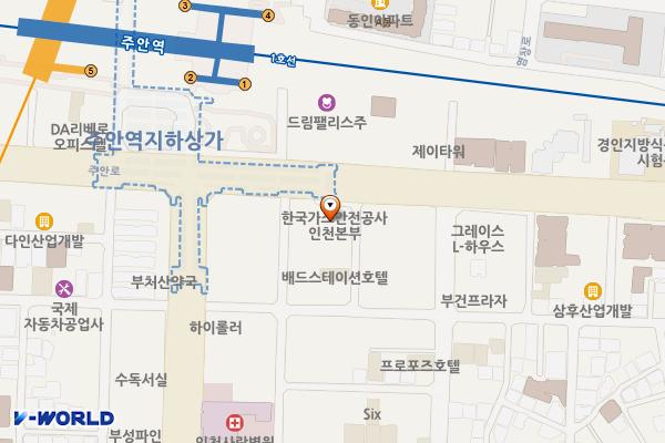 경향프라자 위치 지도 — 인천광역시 미추홀구 주안로 108(주안동)