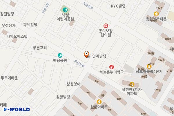 약손한의원 위치 지도 — 인천광역시 미추홀구 낙섬중로35번길 1