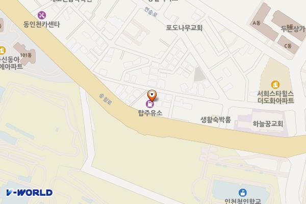 탑주유소 위치 지도 — 인천광역시 미추홀구 송림로 217 (도화동)
