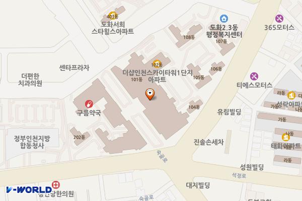 앨리웨이 컬처동 위치 지도 — 인천광역시 미추홀구 숙골로 88번길 12