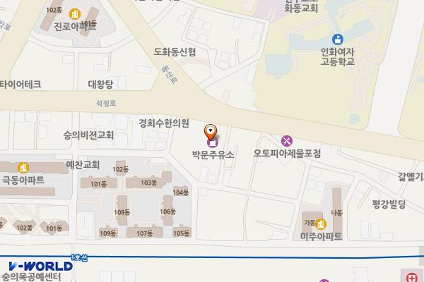 박문주유소 위치 지도 — 인천광역시 미추홀구 석정로 146 (숭의동)