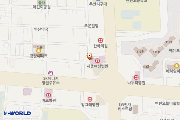 서울산부인과 위치 지도 — 인천광역시 미추홀구 경원대로 771