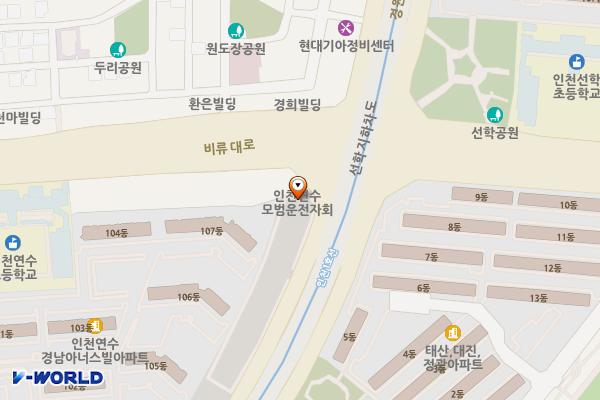연수3동 공영주차장 위치 지도 — 인천광역시 연수구 연수동 532-2