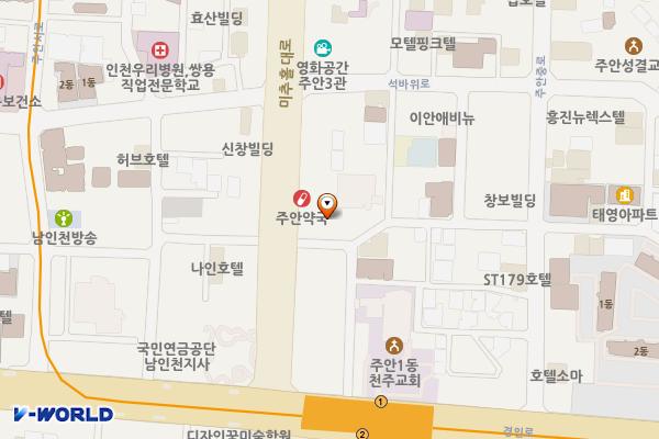 참바른한방병원 위치 지도 — 인천광역시 미추홀구 미추홀대로 702
