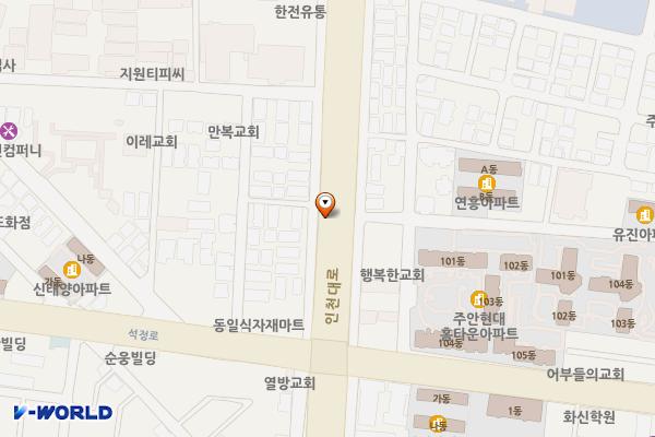 미추홀체육관 위치 지도 — 인천광역시 미추홀구 도화동 293