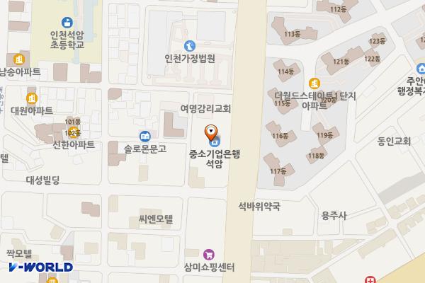 르네상스빌딩 위치 지도 — 인천광역시 미추홀구 경원대로 869(주안동)