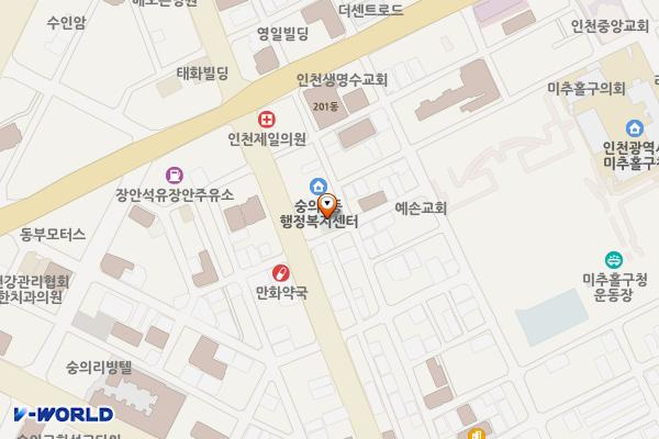 장사래도서관 위치 지도 — 인천광역시 미추홀구 경인로34번길 22 (숭의동, 장사래어린이도서관)