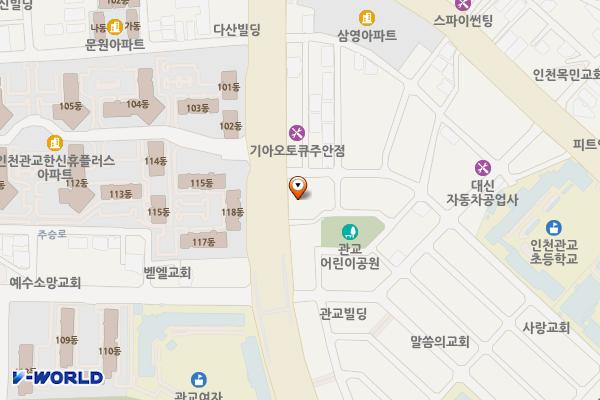 미추홀장애인종합복지관 위치 지도 — 인천광역시 미추홀구 경원대로 714
