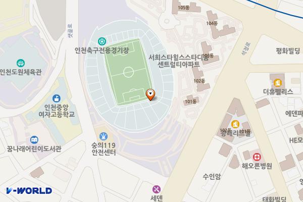 홈플러스 인천숭의점 위치 지도 — 인천광역시 미추홀구 석정로 51