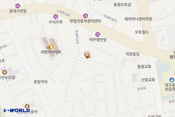 범어2동 공영주차장(수성명품 단독주택지 내) 위치 지도 — 대구광역시 수성구 범어동 427-1