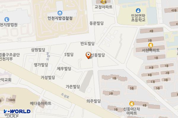 선정빌딩 위치 지도 — 인천광역시 미추홀구 학익소로 66(학익동)