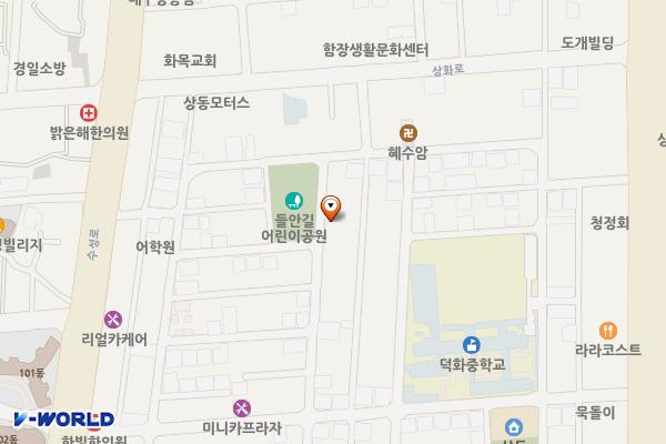 상동덕화공영주차장 위치 지도 — 대구광역시 수성구 상동 334-3