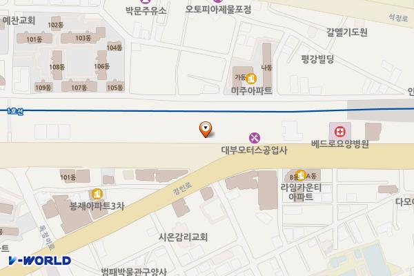 ㈜가정셀프주유소 위치 지도 — 인천광역시 미추홀구 참외전로 343 (숭의동)