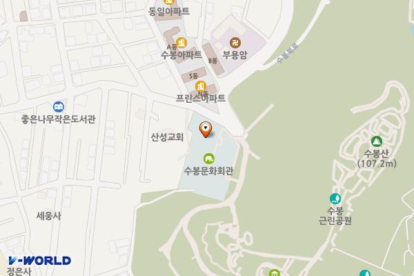 수봉문화회관 위치 지도 — 인천광역시 미추홀구 수봉안길 78