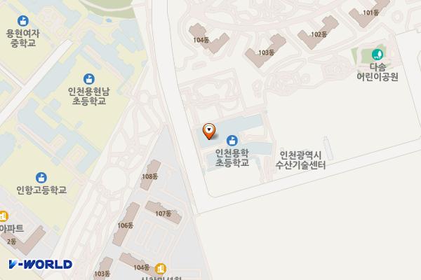 인천용학초등학교 위치 지도 — 인천광역시 미추홀구 용정공원로83번길 9