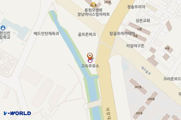 (주)그린가스충전소 위치 지도 — 인천광역시 미추홀구 아암대로 132 (용현동)