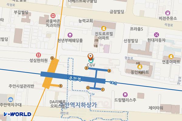 아이존 화장실 위치 지도 — 인천광역시 미추홀구 염창로 58