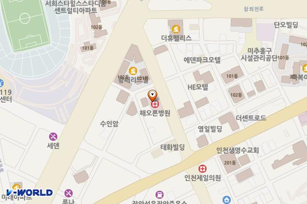 더숲요양원 위치 지도 — 인천광역시 미추홀구 미추로 53