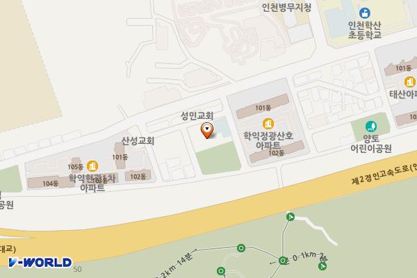 시각장애인복지관 위치 지도 — 인천광역시 미추홀구 한나루로357번길 105-19