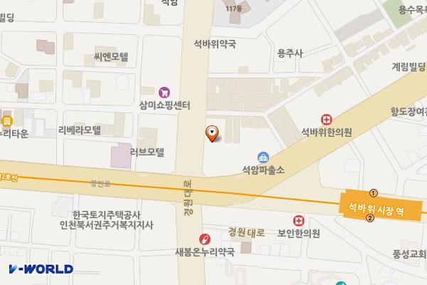 태흥프라자 화장실 위치 지도 — 인천광역시 미추홀구 경원대로 848