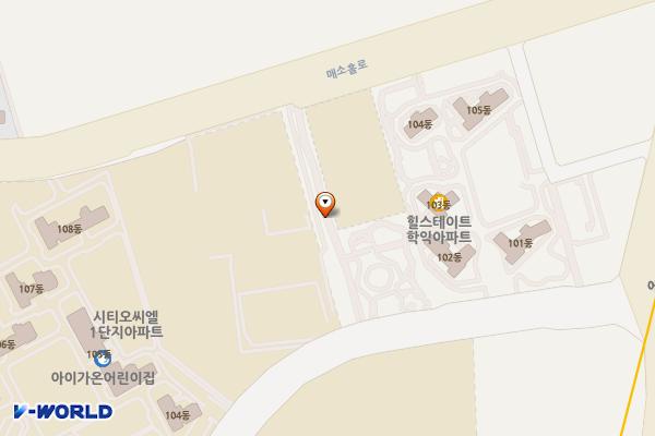 아이그린공원 위치 지도 — 인천광역시 미추홀구 학익동 744-13