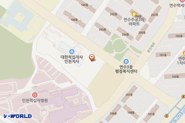 인천우체국 1층 위치 지도 — 인천광역시 연수구 함박뫼로 226 (연수동, 인천우체국)
